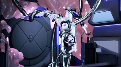 WATCH as the sexy alien creature with tentacles takes on an innocent human female!
