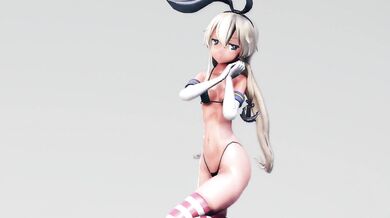 Watch Shimakaze Darling Dance [MMD R15] Delor as she strips off her clothes and dances in a seductive manner
