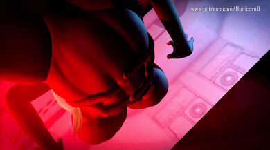 Dr Samus conducts a scientific experiment with the sexy unicorn huntrix