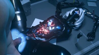 You have successfully completed the mission of dismantling and exposing the android It is now time for the main event - missionary style!