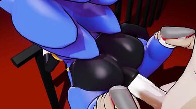 Watch Morgana dressed as Sonic fuck her stepbrother in the ass!