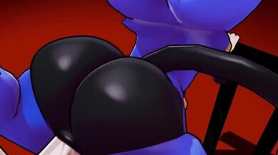 Watch Morgana dressed as Sonic fuck her stepbrother in the ass!