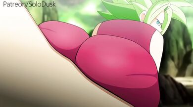 Sexy cosplayer Kefla from Dragon Ball Super, aka SoloDusk, strips off her costume and starts masturbating in 4K resolution