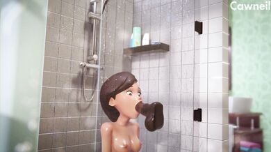 Sensual Soapy Seduction in the Shower Stall