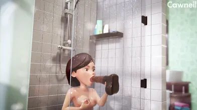 Sensual Soapy Seduction in the Shower Stall