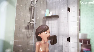 Sensual Soapy Seduction in the Shower Stall