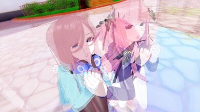 Nino Nakano and Miku Nakano in 5-Toubun no Hanayome - Naughty Hentai Romp