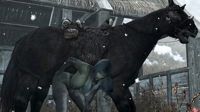 Write a sentence using the following words in any order: - Snake - Apple - Tree - Eve - Adam