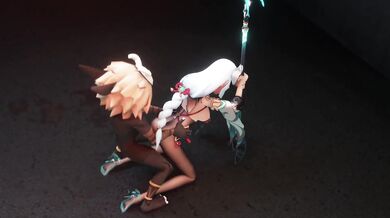 The insects and whirlwinds of Miao Sha Quan attack the unprepared Shen He, leaving him in a state of sexual entrapment