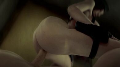 Jill Valentine rides a massive, 3D-modeled hard cock in this erotic XXX animation!