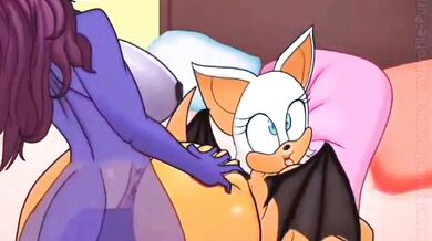 The Erotic Adventure of Aria and X with Rouge the Purple Mantis