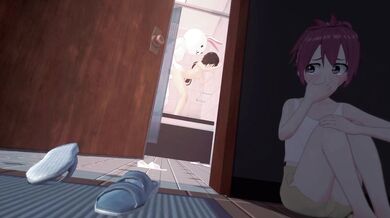 Sexy demoness Rukia gets pounded in the shower by Chappy, her hot human lover!