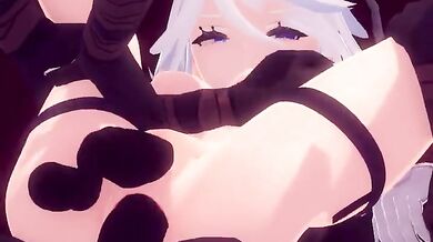 Watch as Furina gets pleasured by Hilichurl in a steamy hentai scene