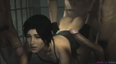 Lara Croft gets gang banged by a team of expert archaeologists, led by Leeterr