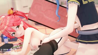 Miko, a beautiful futa, enjoys pleasuring herself with her female partner in this hot and steamy hentai porn video