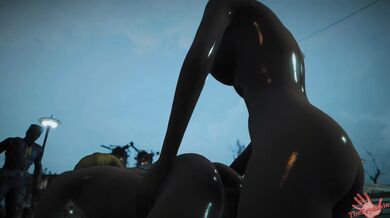 In FO4, Bumpy bumps her booster to increase morale among the Brotherhood of Steel