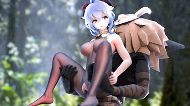 Hilichurl takes Ganyus tight ass!