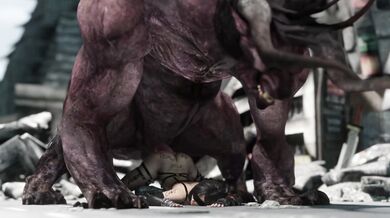 Tiffany locks up the big beast with her slave in an instant loss 4k video