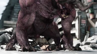 Tiffany locks up the big beast with her slave in an instant loss 4k video