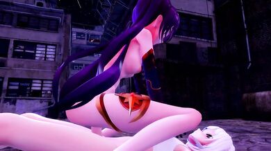 R-18 MMO Hentai: Mona Megistus ft Gawr Gura