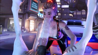Watch as Brigitte Horse takes a deep throat blowjob from The Bartender in this hot hentai porn video!