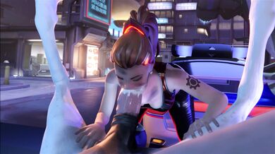 Watch as Brigitte Horse takes a deep throat blowjob from The Bartender in this hot hentai porn video!