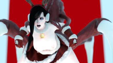 Sexy Elves Banging Hot Chicks in Naughty Claus Costumes