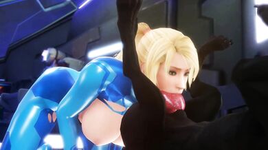 Siren gets fucked by two guys in her ass while tied up on a bed