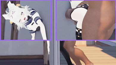 Filian stuck in the wall