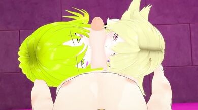 The Dark Magician Girl and her Gagaga Girl Friend go All Out in a Sensual Bondage Hentai Adventure