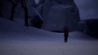 Shivering in the Snowy Wilderness, She Fucks a Wild Wolf for Survival