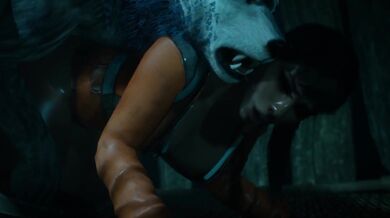 Shivering in the Snowy Wilderness, She Fucks a Wild Wolf for Survival