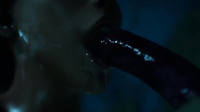 Shivering in the Snowy Wilderness, She Fucks a Wild Wolf for Survival