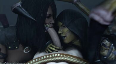 Mileena and D-Vorahs Blowjob Session