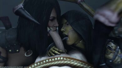 Mileena and D-Vorahs Blowjob Session