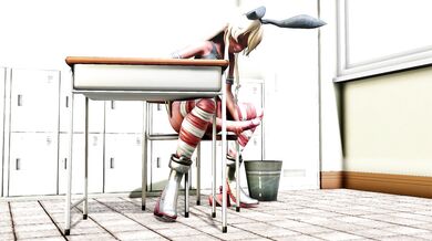 The sexy captain of a sinking ship, Barely keeping afloat while she whips off her skimpy shorts