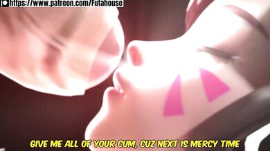 Overwatch Sunrise HMV, a beautiful morning with two overwatch agents having hot sex on top of a CD rack at an HMV store