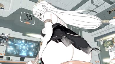 The sexy Asian beauty, Geng Chen, rides the massive machine of Aether Gazer with her legs spread wide open as she enjoys every moment