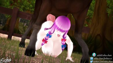 Sexy Horse Breeder Patchouli Hentai with Eshu-chan