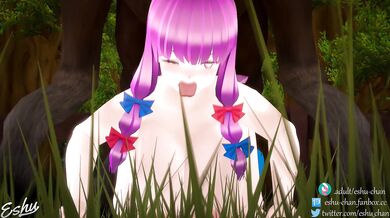 Sexy Horse Breeder Patchouli Hentai with Eshu-chan