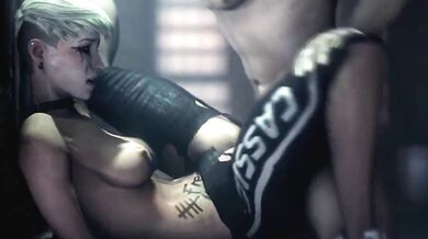 Cassie gets tied up and fucked by fatcat17