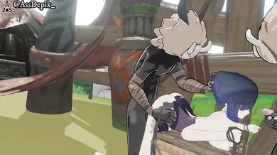 In the third part of a four-part series, Hilary takes her horny curls to an orgy with her best friends and they all get their naughty bits satisfied!