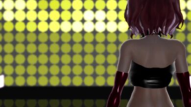 Romantic Dance of Passion between a Short-Haired Girl and her Lover, amidst the Serene Backdrop of an Enchanted Forest