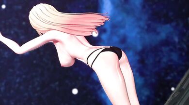 Umi Kitagawa is a sexy vampire seductress in MMD!