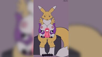 Porcupine Quills: The Erotic Tale of Renamon and Her Dildo Sitting Short Animation