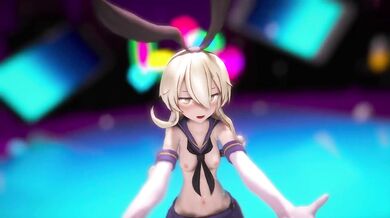 Shimakaze the rabbit goes deep into the hole of Popipapi to explore her sexuality in this MMD R18 video