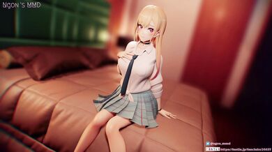 Anime Fap Compilation: Kitagawa, Marin & Ahegao - MMD 3D Hentai