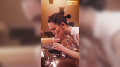 Rey rides Finn hard and deep, making him blow his load all over the place [Wanky]