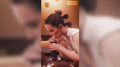 Rey rides Finn hard and deep, making him blow his load all over the place [Wanky]