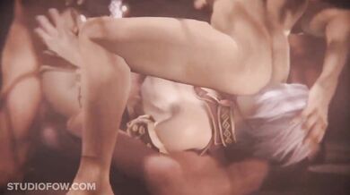 Watch Ivy Valentine take on a gang of rough men in this hardcore porn parody!